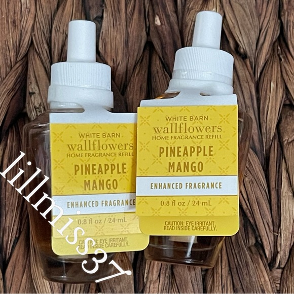 2X PINEAPPLE MANGO Bath & Body Works Wallflower Refill Bulb Bundle - Picture 4 of 4